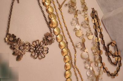 More gold bright necklaces