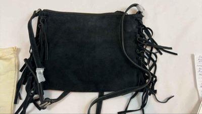 Authentic ugg australia black suade crossbody