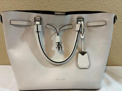 Authentic white michael kors handbag