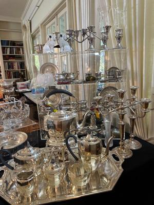 English sterling tea and coffee set