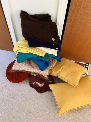 vintage sweaters, throw pillows