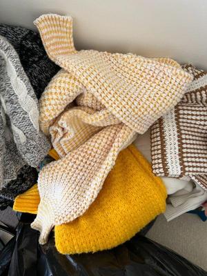 men's vintage sweaters - some wool