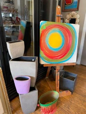 original art decorative planters
