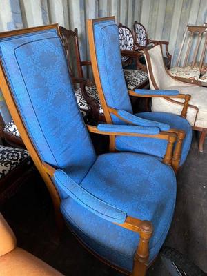 mid century upholstered chairs