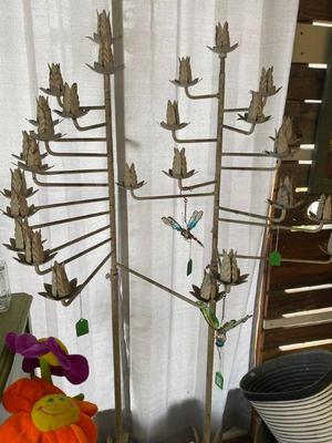 multiple sets of floor candelabras