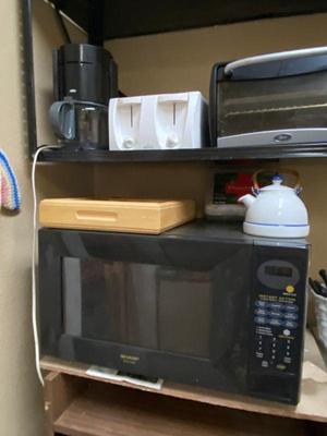 5 microwave toaster, kettle, coffee maker