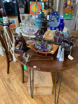 original artwork bowls, tables, unusual finds