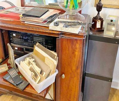 antique stereo cabinet