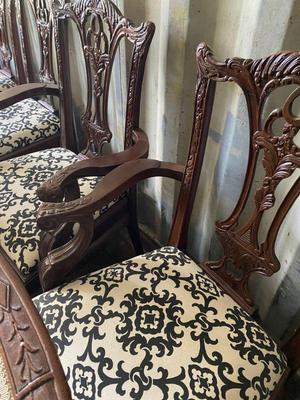 Chippendale set of six chairs