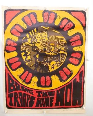 Mb027 1960s vietnam protest anti lbj poster