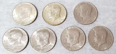 Mb057 kennedy half dollars 1964 silver 1967 1980