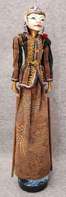 Mb026 vintage indonesian stock puppet doll