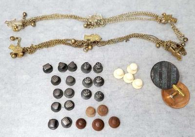 Mb125 vintage collar buttons cuff links