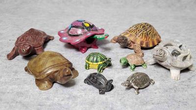 Mb098 turtle lover s figurine collection lot 1