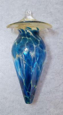 Mb012 hand blown art glass wall pocket vase