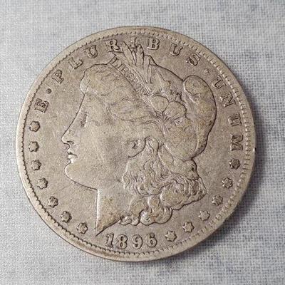 Mb053 1896 morgan silver dollar