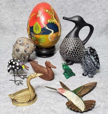 Mb074 bird lovers artisan figurines