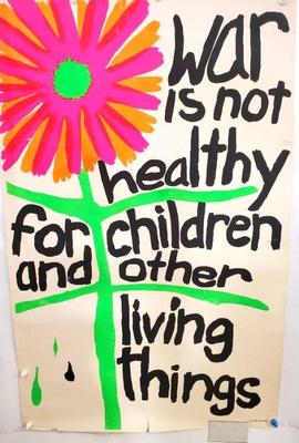 Mb028 anti war flower power 1960s poster