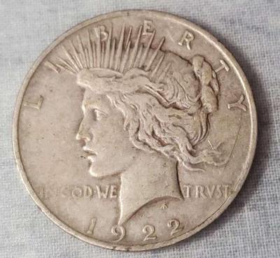 Mb048 1922 peace silver dollar lot 1)