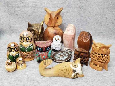 Mb102 owl lover s figurine collection