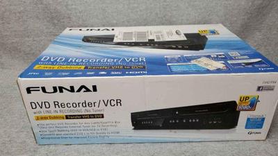 Ng348 nib funai dvd recorder vcr two way dubbing
