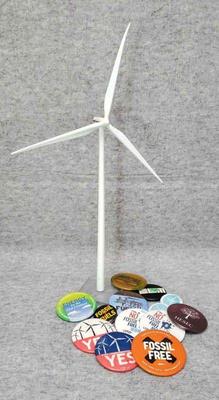 Mb016 pro sustainable living renewable energy pins, model turbine