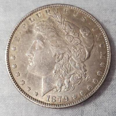 Mb047 1879 morgan silver dollar lot 2)