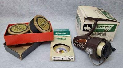 Mb112 pflueger 327 fishing reel and line
