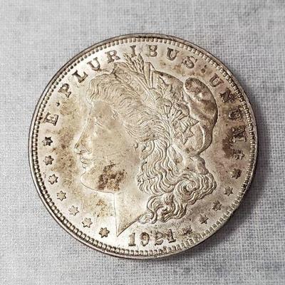 Mb052 1921 morgan silver dollar lot 1)