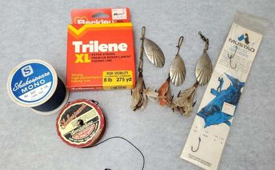 Mb114 vintage lures hooks, lines
