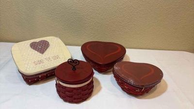 Longaberger sweetheart love collection