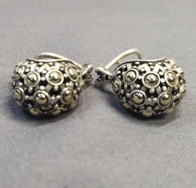 John hardy earrings sterling 18k
