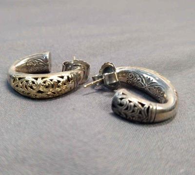 Konstantino earrings 2 sterling & 18k