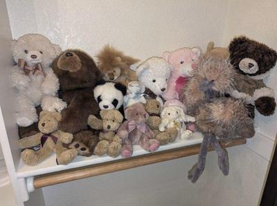 Plush animals mostly bears