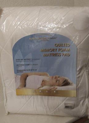Queen quilted foam mattress pad