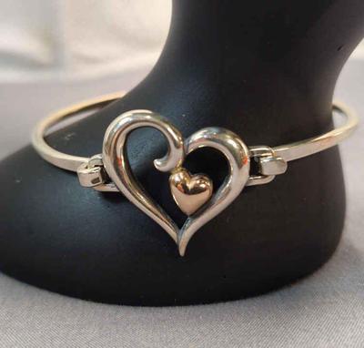 Avery 14k sterling bangle style bracelet