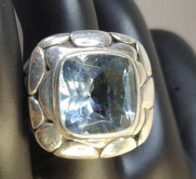 John hardy sterling kali pebble ring wstone
