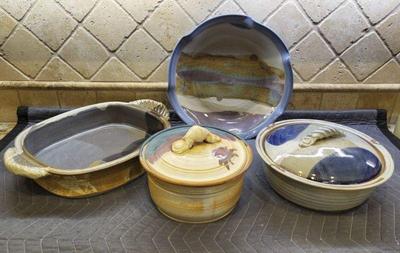 Useful clay serving pieces