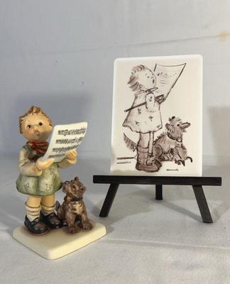 Hummel harmony lyric & a porcelain postcard