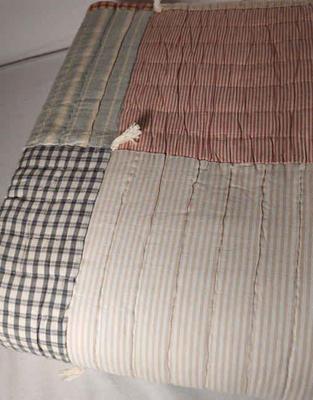 Hand quilted quilt tag says made in india