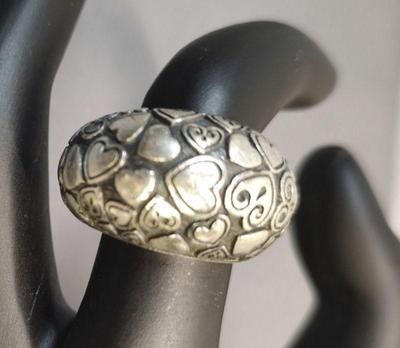 Brighton sterling heart design dome ring