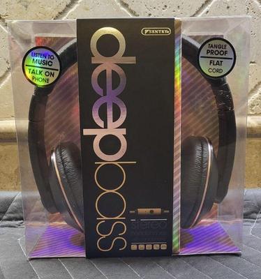 Deep bass stereo headphones nib