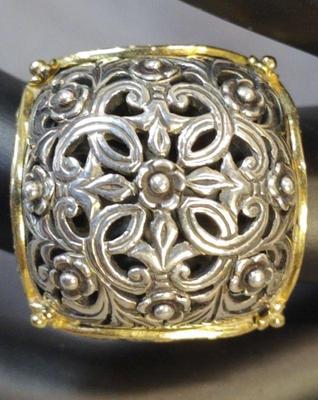 Konstantino sterling 18k gold dome ring