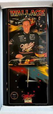 Rusty Wallace JEBCO Numbered Clock in box