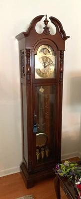 Sligh mahogany tall case clock