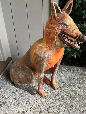 Gary Dinnen "Rookie" dog sculpture