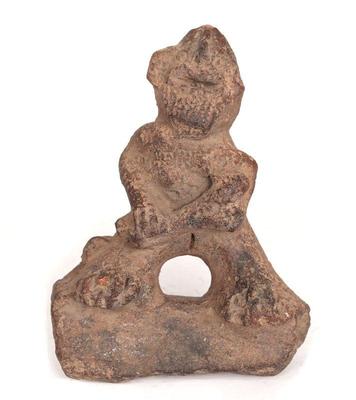 Lot 497 african gnome like terracotta figure bura peoples