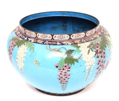 Lot 433 massive cloisonne enamel planter