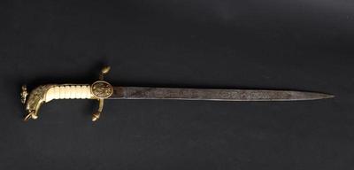 Lot 48 naval short sword mexico 19th c.