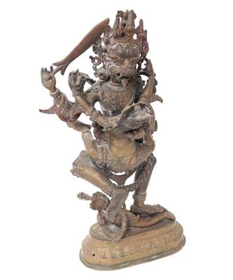 Lot 249 large yab yum bodhisattva brass statue